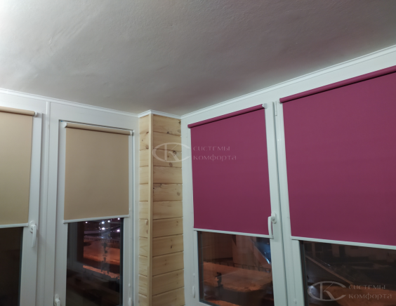 Портфолио Ролл шторы на пластиковые окна