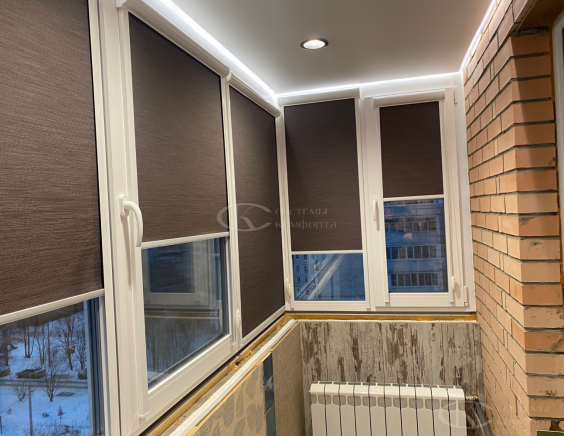 Портфолио Ролл шторы на пластиковые окна