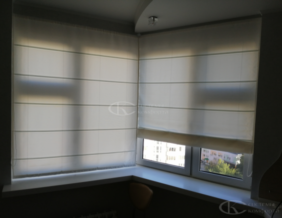 Портфолио работ Римские шторы