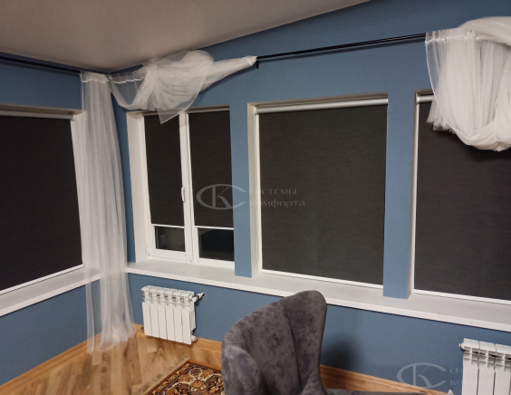 Портфолио Ролл шторы на пластиковые окна