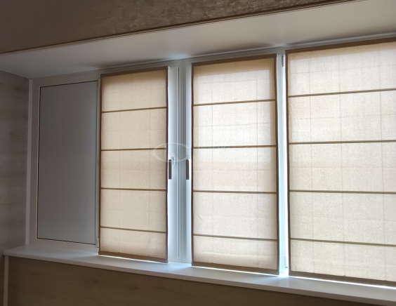 Портфолио работ Римские шторы