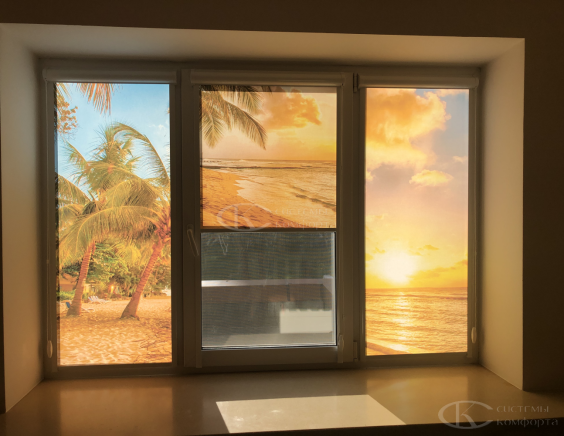 Портфолио Ролл шторы на пластиковые окна