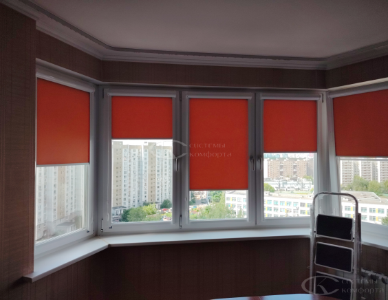 Портфолио Ролл шторы на пластиковые окна