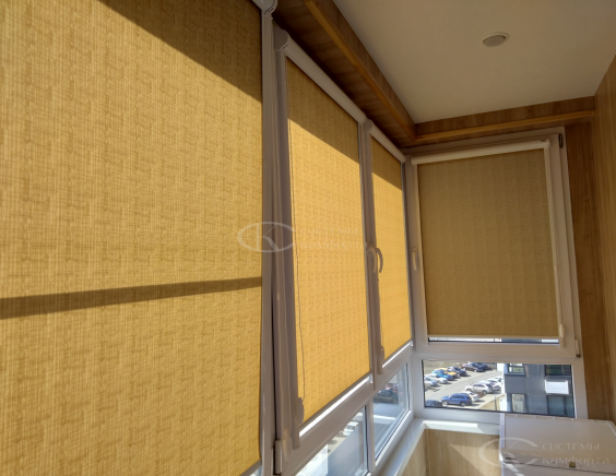 Портфолио Ролл шторы на пластиковые окна