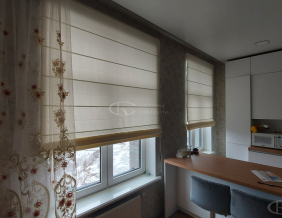 Портфолио работ Римские шторы