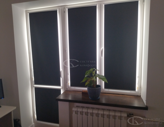 Портфолио Ролл шторы на пластиковые окна