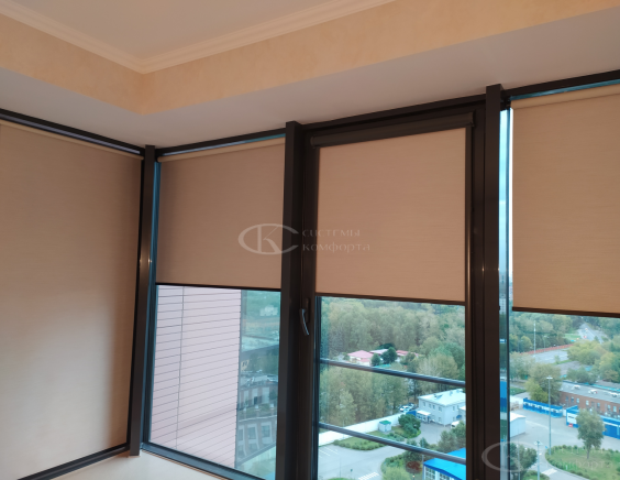 Портфолио Ролл шторы на пластиковые окна